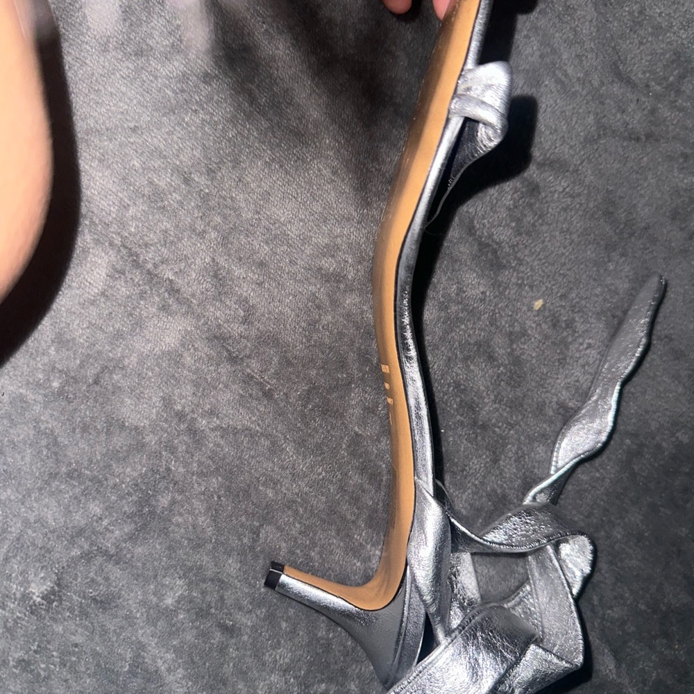Isabel Marant Metallic Silver Heels - Picture 6 of 10